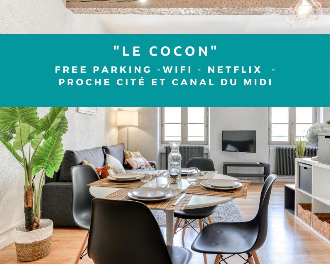 Le Cocon / Free Parking / Wifi / Netflix Apartment Каркасон Екстериор снимка